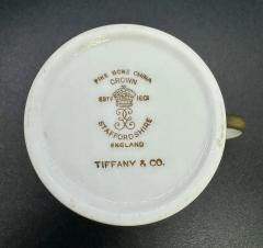  Tiffany Co Tiffany co staffordshire Porcelain Tea Cups and Saucers 12 Pieces - 3700946