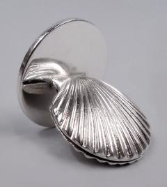  Tiffany Co Twelve Tiffany Midcentury Classical Scallop Shell Place Card Holders - 4337183