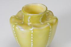  Tiffany Glass Decorating Co Early Decorated Cabinet Vase with Applied Foot - 4766064