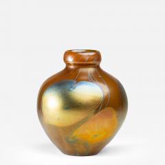  Tiffany Glass Decorating Co Early Decorated Favrile Glass Vase - 4533629