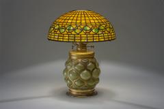  Tiffany Glass Decorating Co Early Vine Border Table Lamp - 4704607