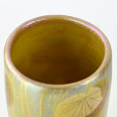  Tiffany Glass Decorating Co Tiffany Glass Decorating Wheel Carved Favrile Glass Vase - 4404359