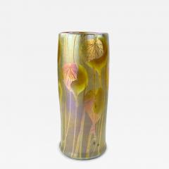  Tiffany Glass Decorating Co Tiffany Glass Decorating Wheel Carved Favrile Glass Vase - 4405678