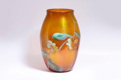  Tiffany Glass Decorating Company Early Iridescent Floral Paperweight Vase - 4181056