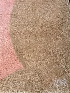  Tisca Tisca Abstract Hand Tufted Wool Rug Signed ILES France 1990s - 4766877