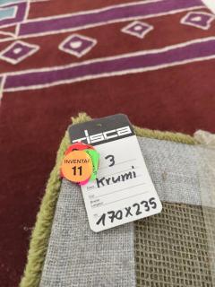  Tisca Tisca Krumi Hand Tufted Wool Rug France 1990s - 4766969