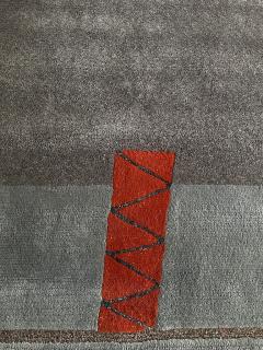  Tisca Tisca Modernist Hand Tufted Wool Rug France 1980s - 4766897