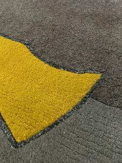  Tisca Tisca Modernist Hand Tufted Wool Rug France 1980s - 4766918