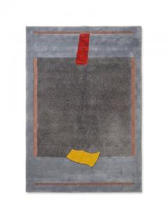  Tisca Tisca Modernist Hand Tufted Wool Rug France 1980s - 4767563