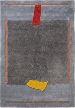  Tisca Tisca Modernist Hand Tufted Wool Rug France 1980s - 4767583
