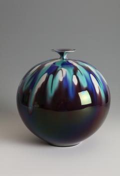  Tokuda Yasokichi III Vase with Brilliant Glaze T 5161  - 4683773
