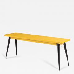  Tolix A Tolix yellow iron table C 1940  - 4276960