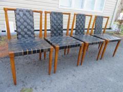 Tomlinson 6 Fabulous Leather Strap Tomlinson Sophisticate Dining Chairs 2 Arms 4 Sides - 3983015