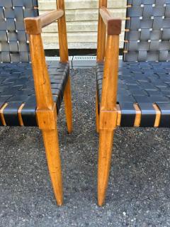  Tomlinson 6 Fabulous Leather Strap Tomlinson Sophisticate Dining Chairs 2 Arms 4 Sides - 3983076