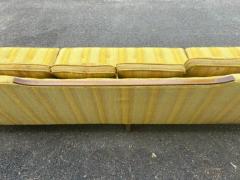  Tomlinson Handsome Tomlinson style X Long Sofa Pecan Wood Sofa Mid Century Modern - 3983060