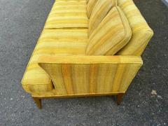  Tomlinson Handsome Tomlinson style X Long Sofa Pecan Wood Sofa Mid Century Modern - 3983080