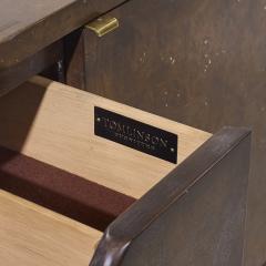  Tomlinson Tomlinson Mid Century Burlwood Burlwood and Brass Bar Cart - 4202340