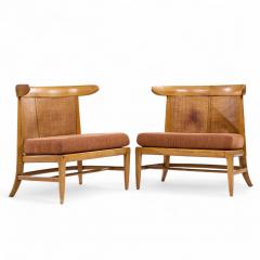  Tomlinson Tomlinson Mid Century Slipper Chairs Pair - 4354043