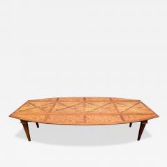  Tomlinson Wonderful Tomlinson Sophisticate style Flip side Burl Coffee Table Mid Century - 3985954