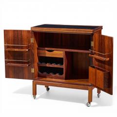  Torbj rn Afdal Torbj rn Afdal for Bruksbo Mid Century Danish Rosewood Expanding Bar Cart - 4554683