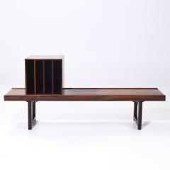  Torbj rn Afdal Torbj rn Afdal for Bruksbo Mid Century Rosewood Krobo Bench with LP Holder - 4029628
