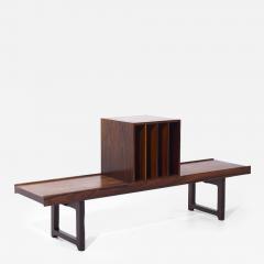  Torbj rn Afdal Torbj rn Afdal for Bruksbo Mid Century Rosewood Krobo Bench with LP Holder - 4031075