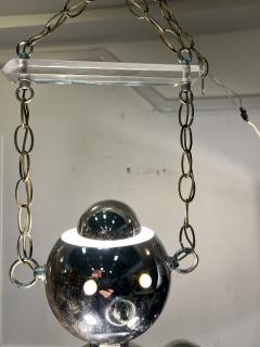  Torino Lamp Co MODERNIST CHROME ROBOT CHANDELIER BY TORINO - 4099932