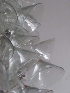  Touch Chandelini Artist Made Midcentury Martini Glass Chandelier or Pendant by Chandelini  - 1736411