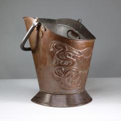  Townshends Townshends Birmingham stamped An impressive Arts Crafts copper coal bucket - 4188532