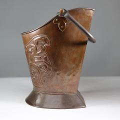  Townshends Townshends Birmingham stamped An impressive Arts Crafts copper coal bucket - 4188537