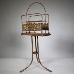  Townshends Townshends Brassfounders An Arts Crafts revolving tripod magazine rack - 4186149