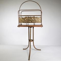  Townshends Townshends Brassfounders An Arts Crafts revolving tripod magazine rack - 4186152