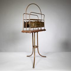  Townshends Townshends Brassfounders An Arts Crafts revolving tripod magazine rack - 4186160