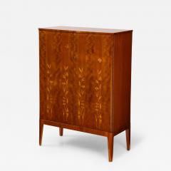  Tran s M belfabriks Aktiebolag A Swedish Grace Inlaid Mahogany Cabinet Circa 1940s - 3259770