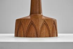  Tran s Stilarmatur AB A Pair of Solid Wood Table Lamps by AB Stilarmatur Tran s Sweden ca 1960s - 3986952