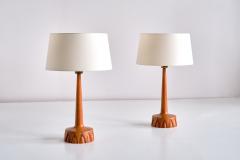  Tran s Stilarmatur AB Pair of Stilarmatur Tran s Table Lamps in Teak Sweden 1960s - 2198760