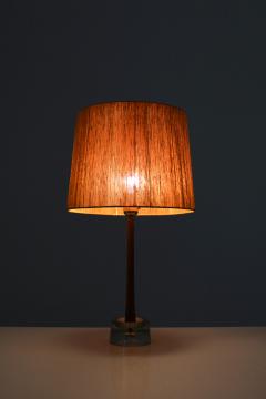  Tran s Stilarmatur AB Pair of Swedish Table Lamps in Rosewood and Glass by Stilarmatur Tran s - 803803