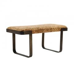  Tri Mark Tri Mark Designs Bench Bronze Upholstery Signed - 3548751