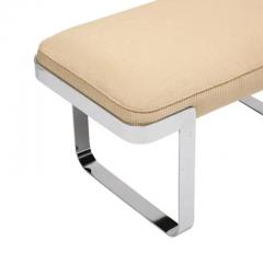  Tri Mark Tri Mark Designs Bench Chrome Cream Upholstery - 3522793