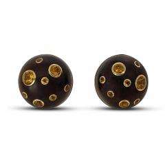  Trianon Trianon by Seaman Shepps Wood and Faceted Citrine Earrings - 2382750