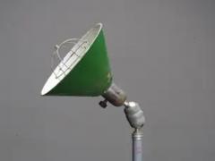  Triplex Fabriken Old Version Johan Petterson Triplex Lamp with Green Shade Sweden 1930s - 3927802