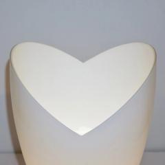  Tronconi 1970s Italian Pair of Satin Nickel White Glass Organic Tulip Lamps by Tronconi - 1202628