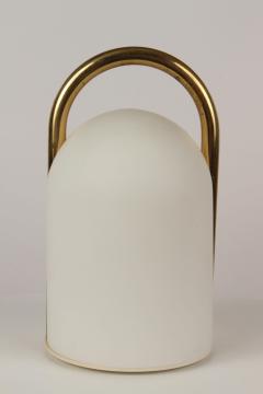  Tronconi 1980s Romolo Lanciani Brass and Glass Tender Table Lamp for Tronconi - 2706071