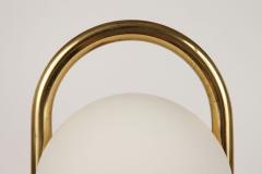  Tronconi 1980s Romolo Lanciani Brass and Glass Tender Table Lamp for Tronconi - 2706074