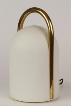  Tronconi 1980s Romolo Lanciani Brass and Glass Tender Table Lamp for Tronconi - 2706075