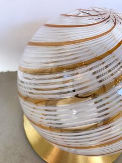  Tronconi Pair of Lamps Murano Glass Brass by Tronconi Italy 1970s - 523551