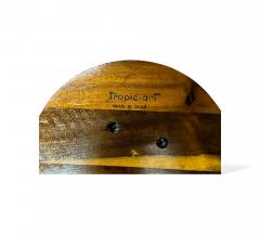  Tropic Art Brazilian Modern Lazy Susan Bowls in Rosewood Tropic Art 1970s - 4423624