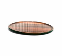  Tropic Art Plate in Rosewood Tropic Art 1960s Lot 275A - 4356727