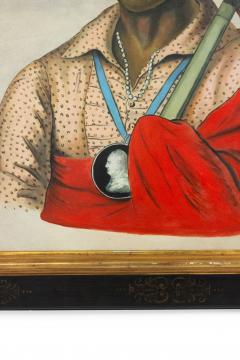  Troubetzkoy Indian With A Red White Stick Portrait - 3185545