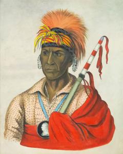  Troubetzkoy Indian With A Red White Stick Portrait - 3195006